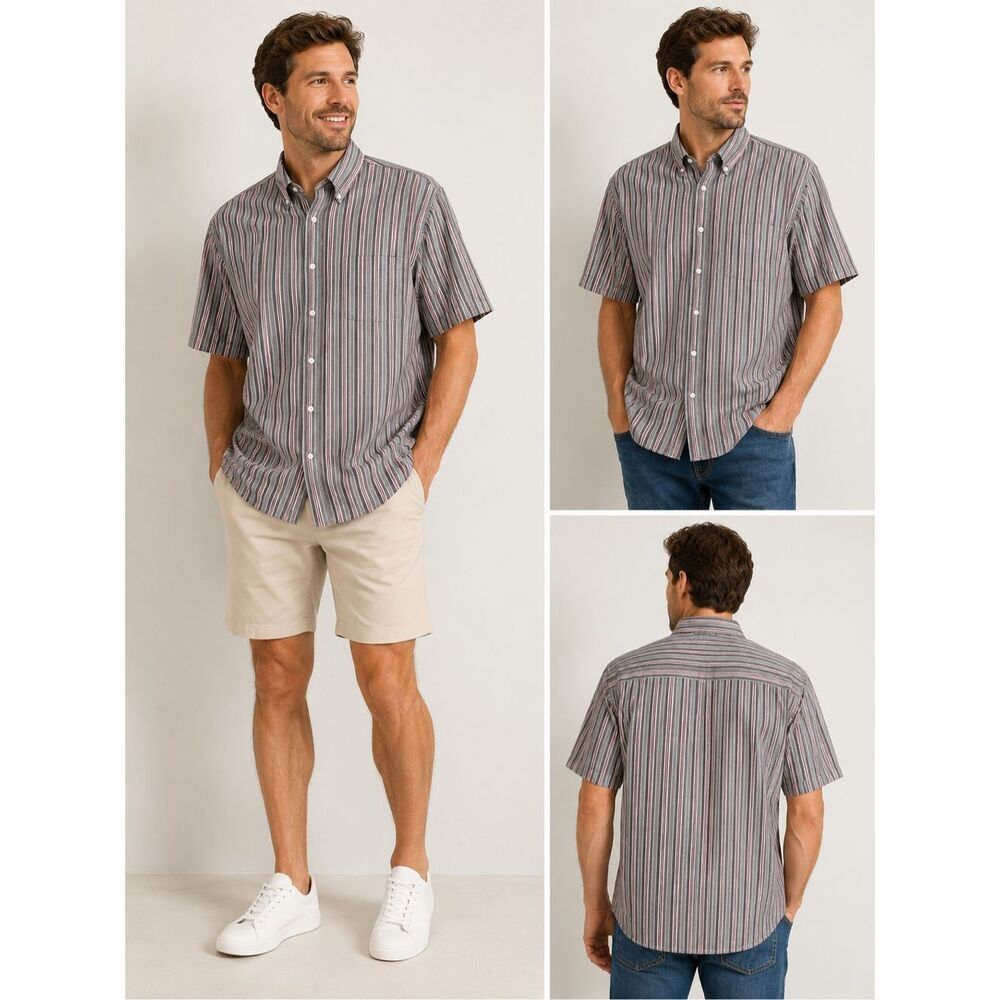 Gray Button Down
